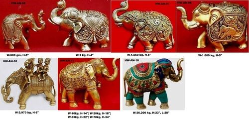 Brass Elephant Statues