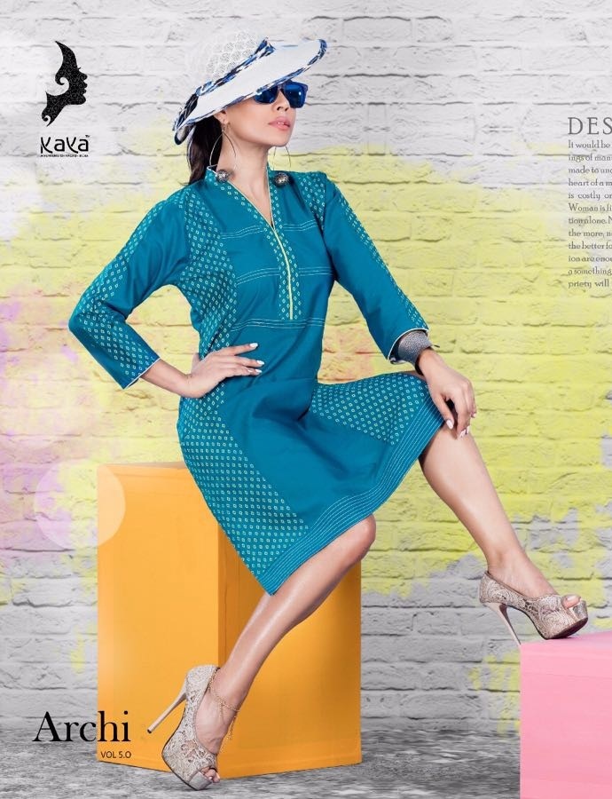 Black Printed Designer Kurti