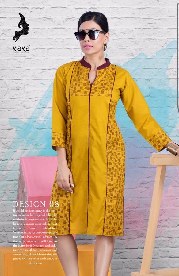 Black Printed Designer Kurti