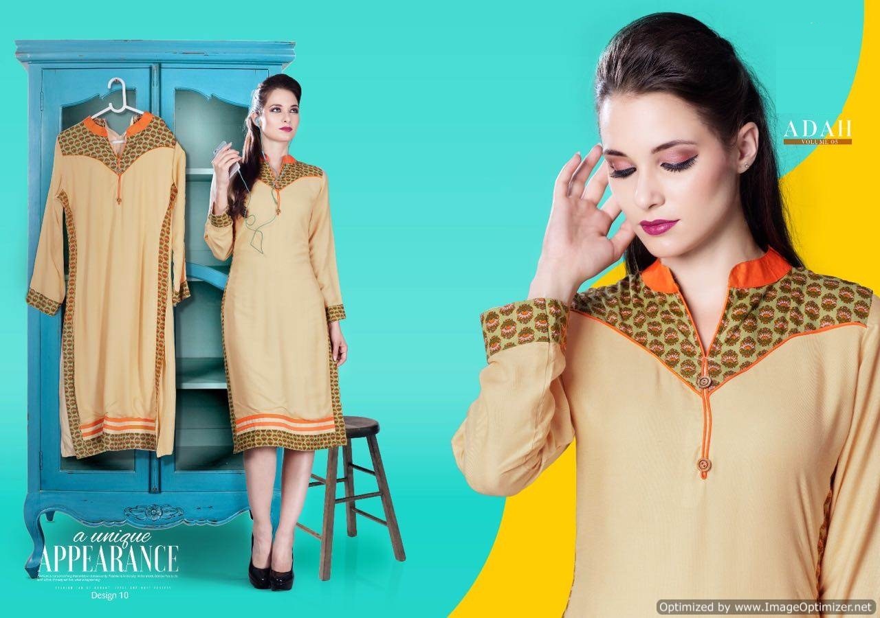 Rayon Cotton Printed Designer Kurtis - Cotton, Size L/xl, Green, 3-4th Sleeve Style | Simple Plain Design For Ladies