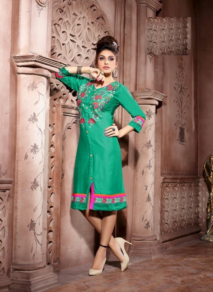 Mix Fancy Embroidered Kurtis
