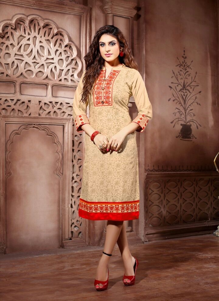 Mix Fancy Embroidered Kurtis