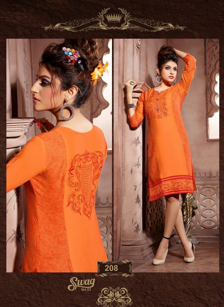 Mix Fancy Embroidered Kurtis
