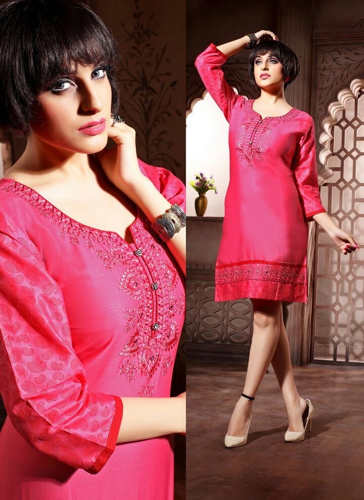 Mix Fancy Embroidered Kurtis