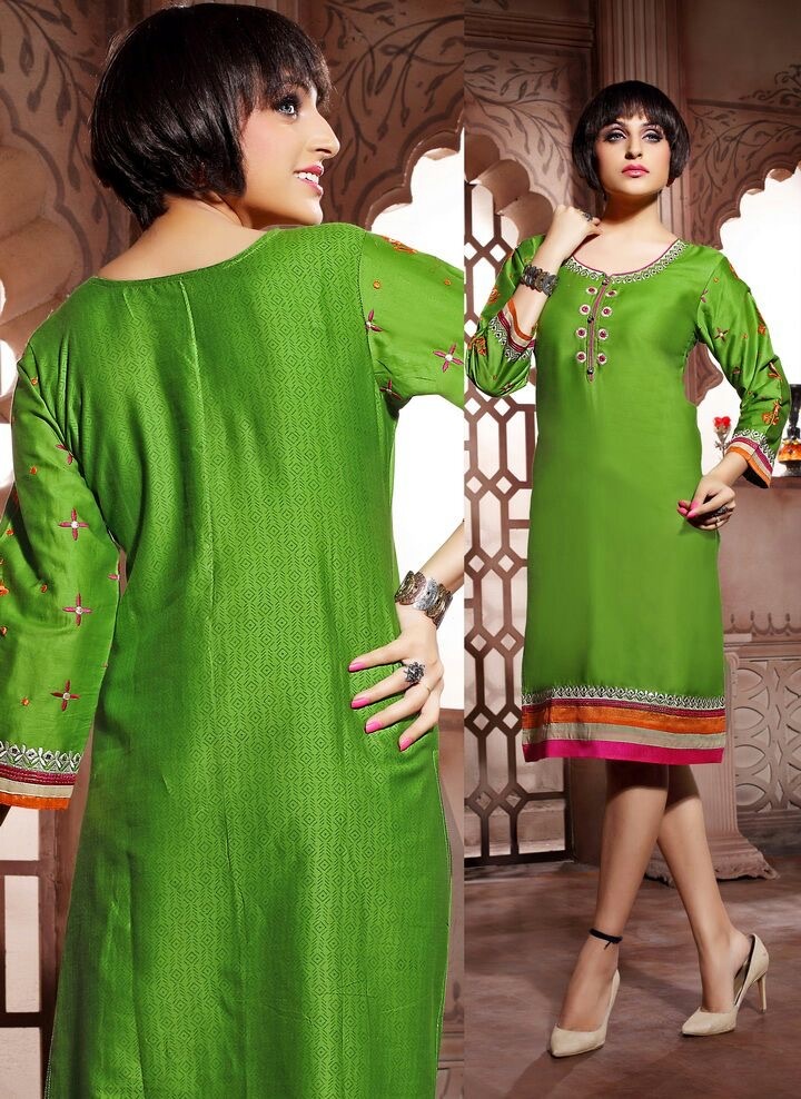 Mix Fancy Embroidered Kurtis