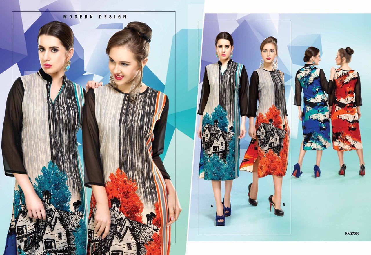 Mix Georgette Kurti