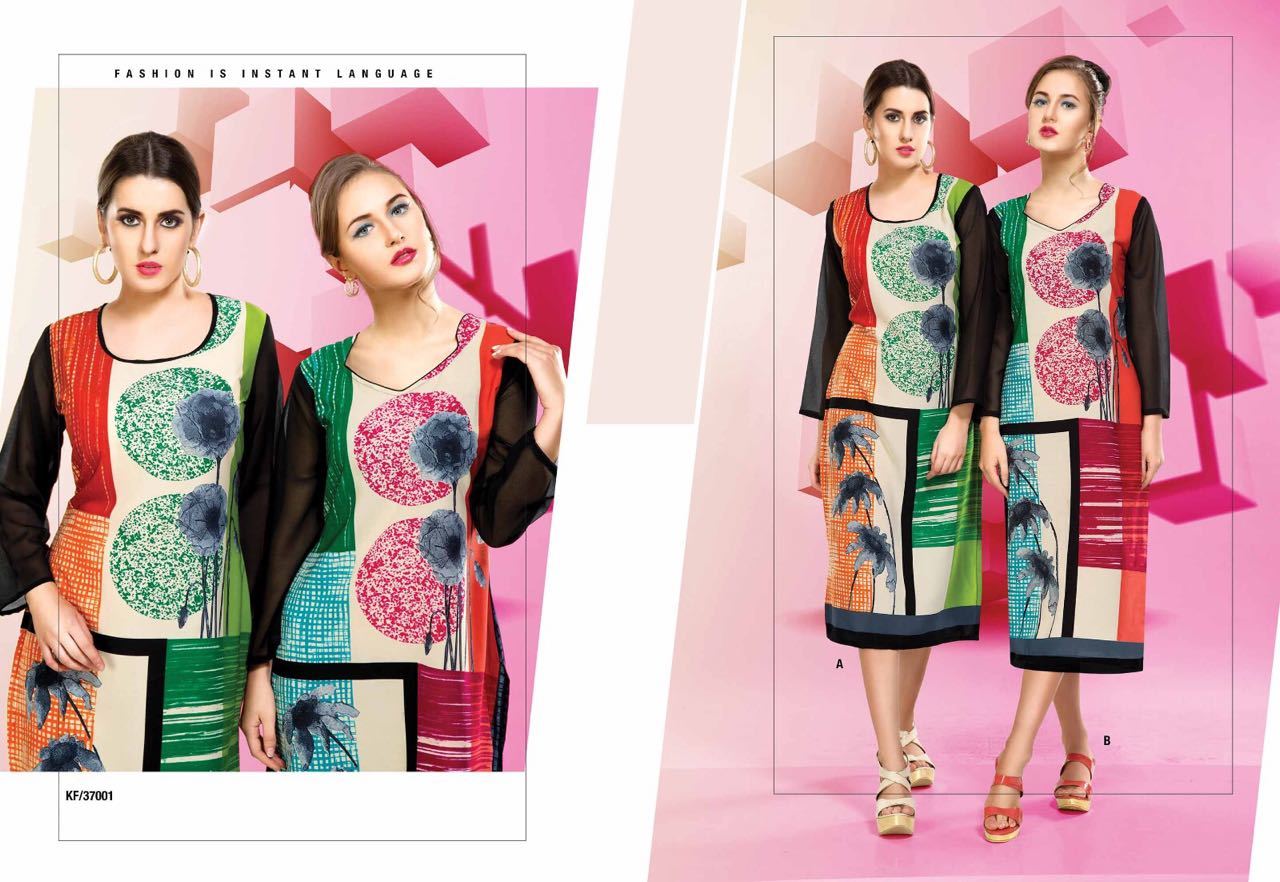 Mix Georgette Kurti