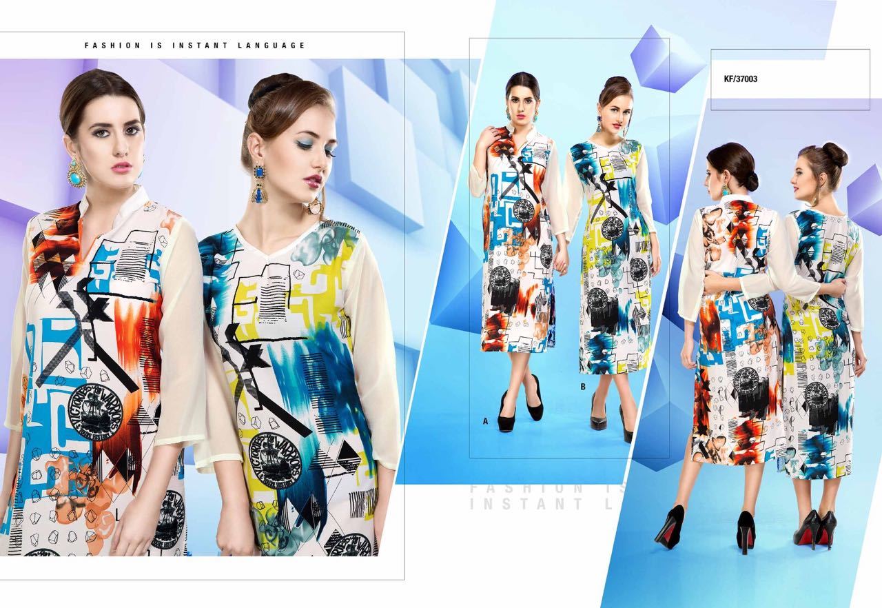 Mix Georgette Kurti