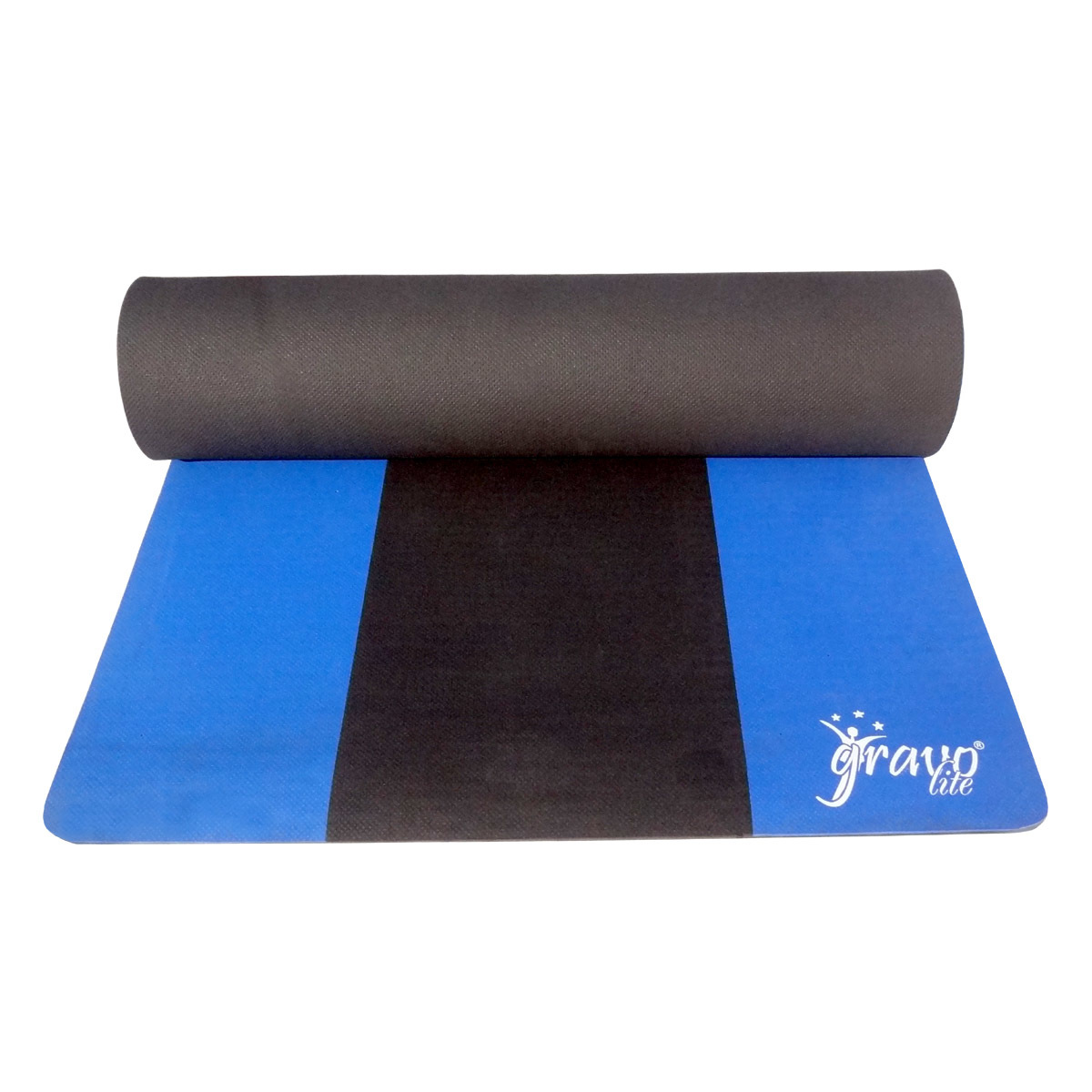 Meditation Mats - Pvc, 68 X 24 Inches, Blue Floral Design , Superior Finish, High Strength, Tear Resistance, 6mm Thickness, 2.5 Pounds Weight, 1 Year Warranty
