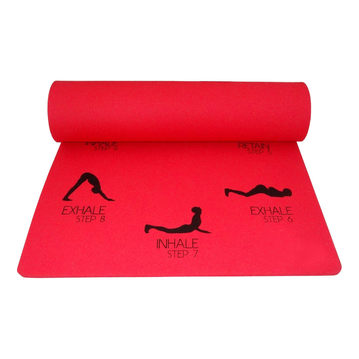 Meditation Mats - Pvc, 68 X 24 Inches, Blue Floral Design , Superior Finish, High Strength, Tear Resistance, 6mm Thickness, 2.5 Pounds Weight, 1 Year Warranty