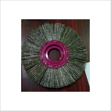 Refile Type Circular Brush - High Quality Material , Round Shape, Pink Bristles for Industrial Cleaning Applications