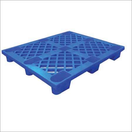 HDPE Plastic Pallet - HDPE Plastic 1200x1000x150mm Blue, Four-Way Entry, Durable Lightweight Stackable