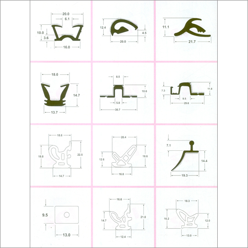 फ्लॉक्ड ग्लास रन चैनल्स और डोर रबर