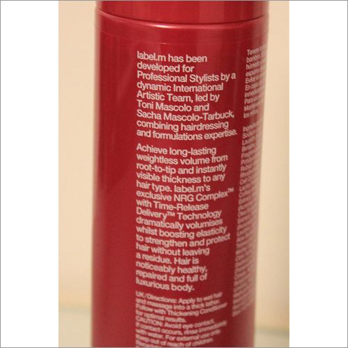 Conditioner Labels