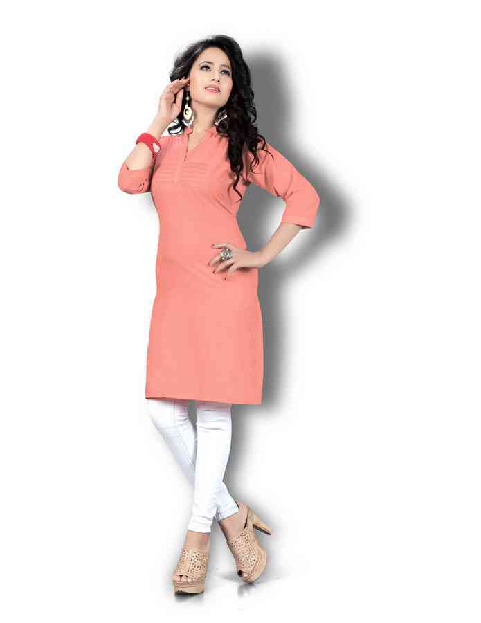 New Cotton Kurtis - Cotton, Size L/xl, Sky Blue, 3/4th Sleeve | Simple Plain Design For Ladies, Comfort And Style Combined