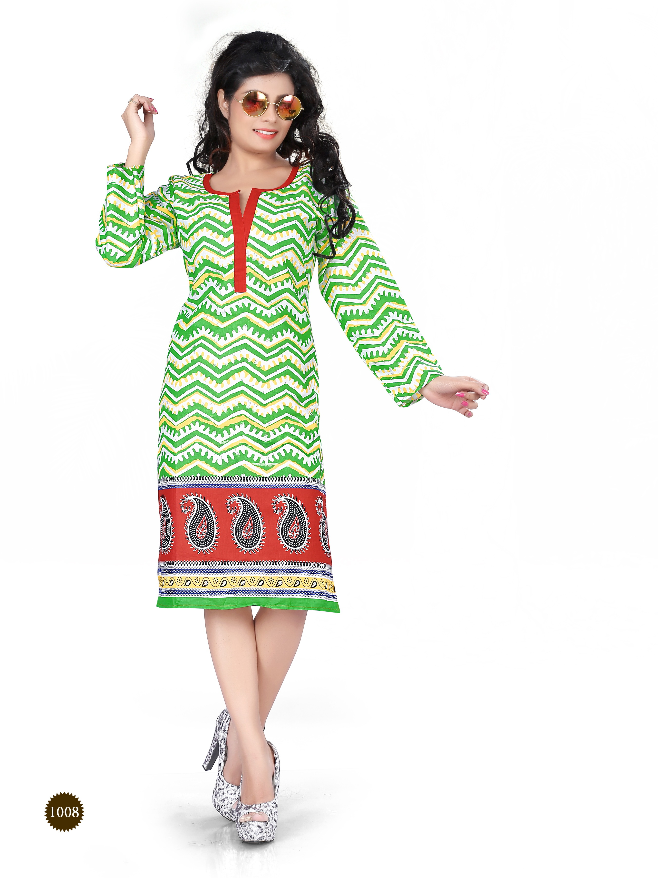 Cream Kurtis