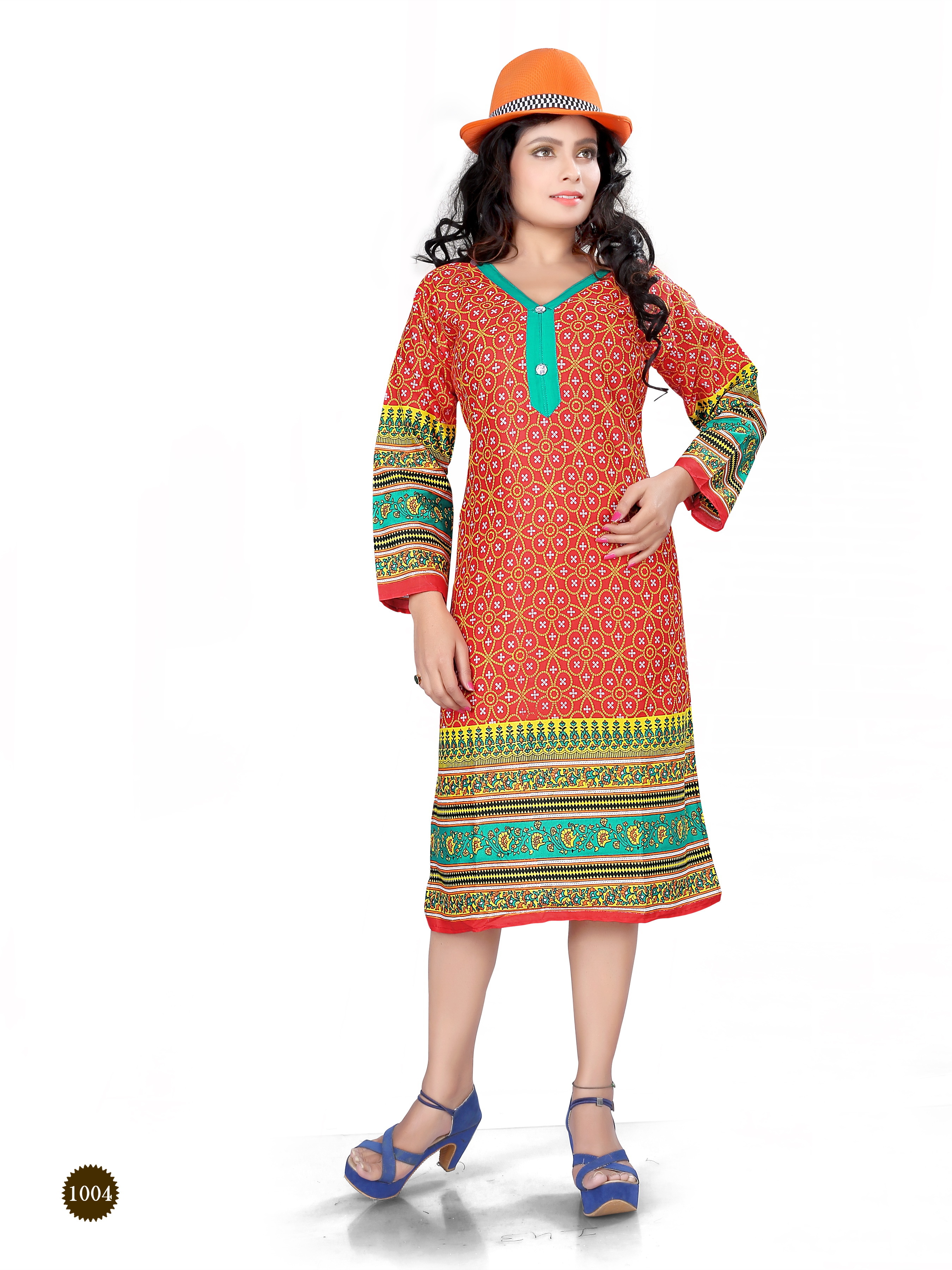 Cream Kurtis