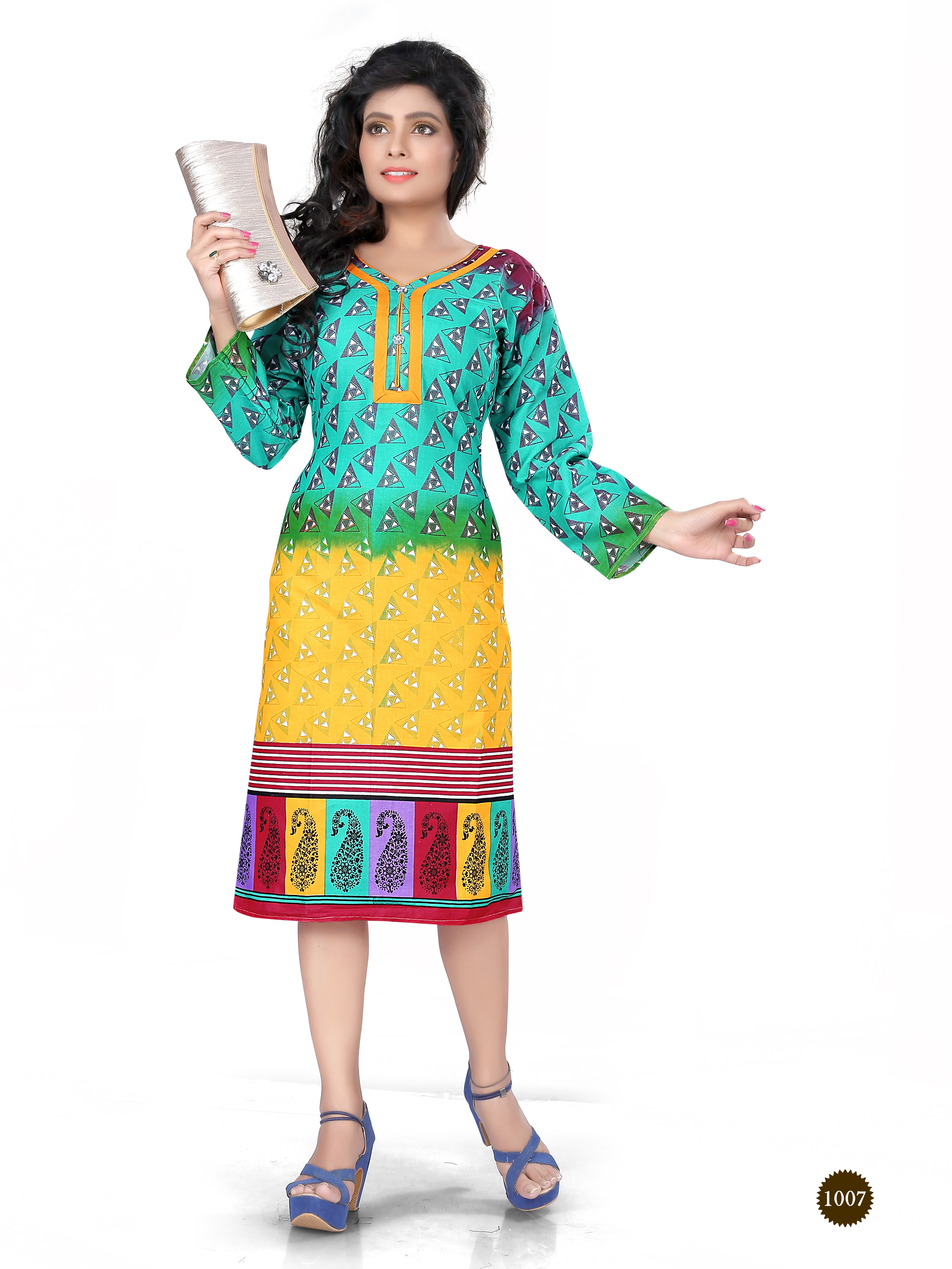 Cream Kurtis