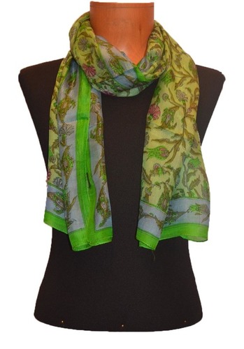 कोई भी सिल्क प्रिंट रैप