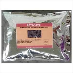 Actilive for Municipal Solid Waste Treatment - Powder Form, Metalized Poly Pouch Packaging, Up to 45 Degree C Usage Temperature | Effective for Biodegradable Waste Management