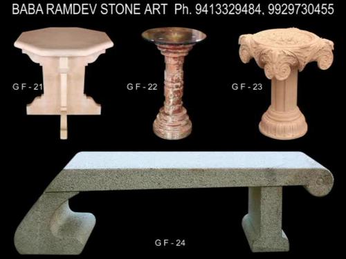 Stone garden lamps