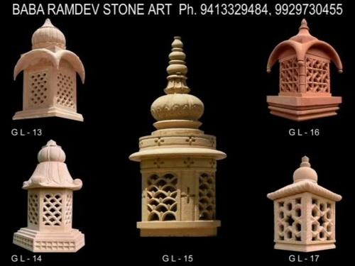 Stone garden lamps