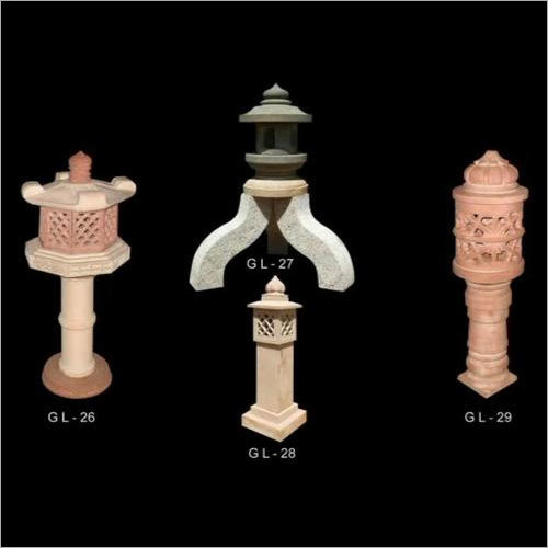 Stone garden lamps