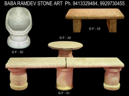 Stone garden table