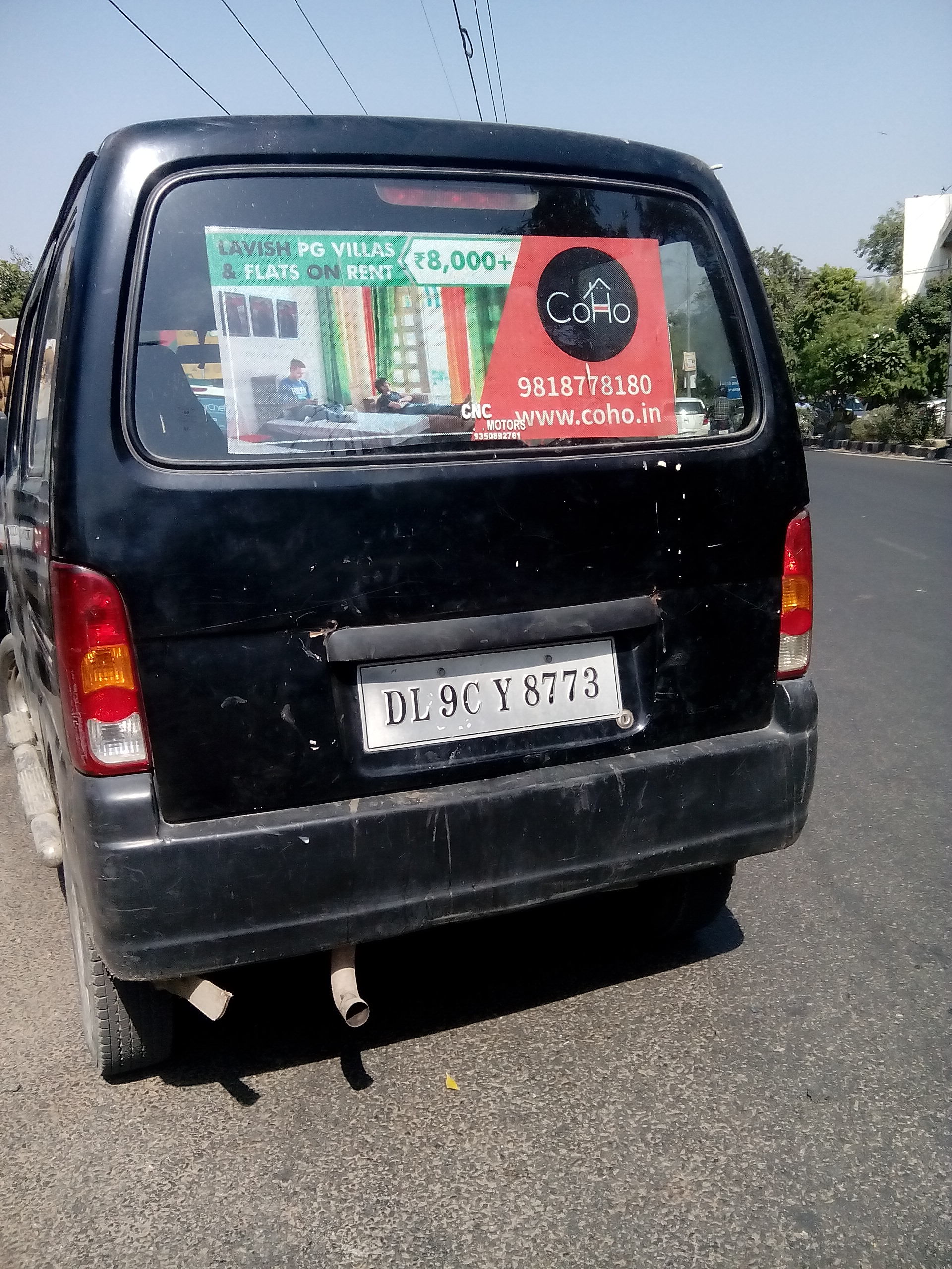 One Way Car Mesh Printing