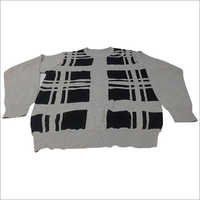 Gray And Black Mens Woolen Pullover