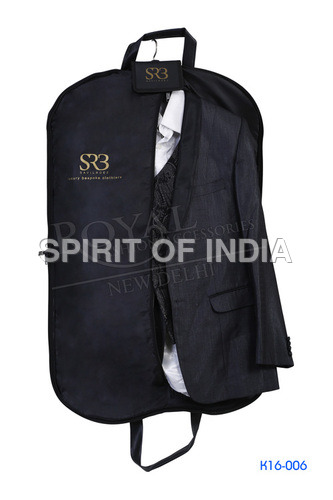 Designer Coat Covers - Heavy Leatherite Fabric & Lightweight Exclusive Material | Foldable Travel Bag with Side Zipper, Foam Handles & Utility Pocket