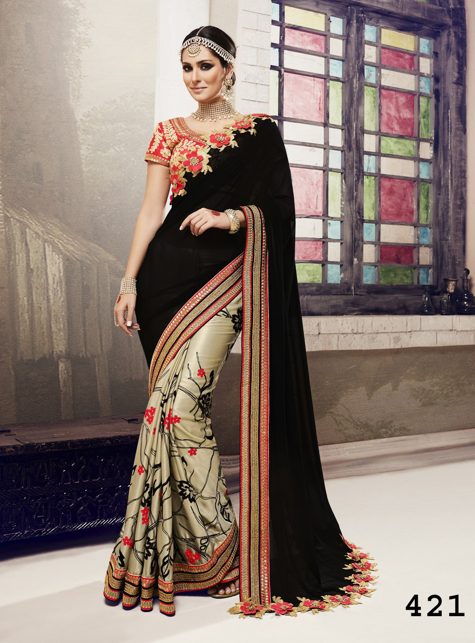 Designer Western Sarees