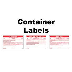 Container Part Labels Container Labels at Best Price in New Delhi, Delhi | Ultra Print Packaging