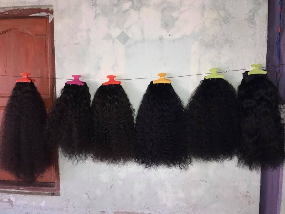 Black And Brawn Curly Hair Extensions