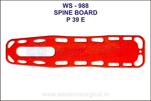 Spine Board - High-Density Polyethylene, 72x16 inches, Lightweight and Durable Design, Easy to Clean and Store