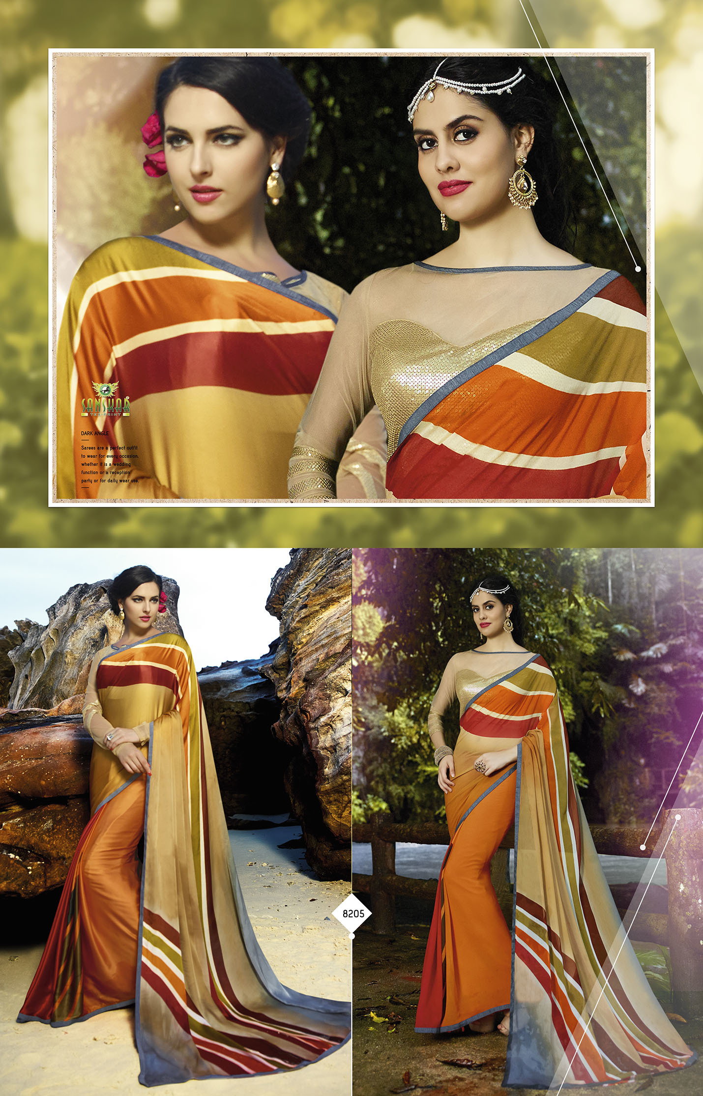 Green Gorgeous Hand Printed Saree