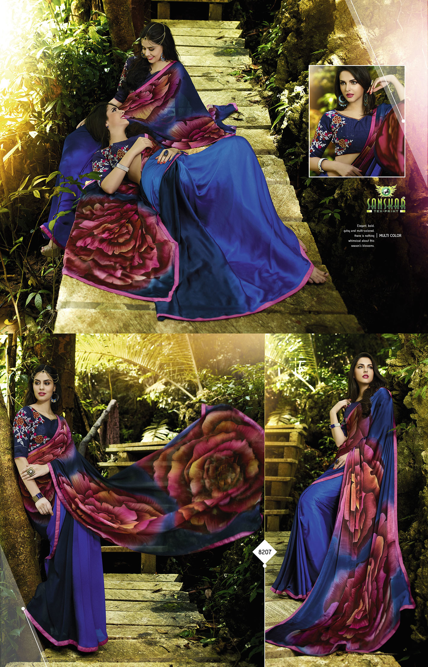 Green Gorgeous Hand Printed Saree