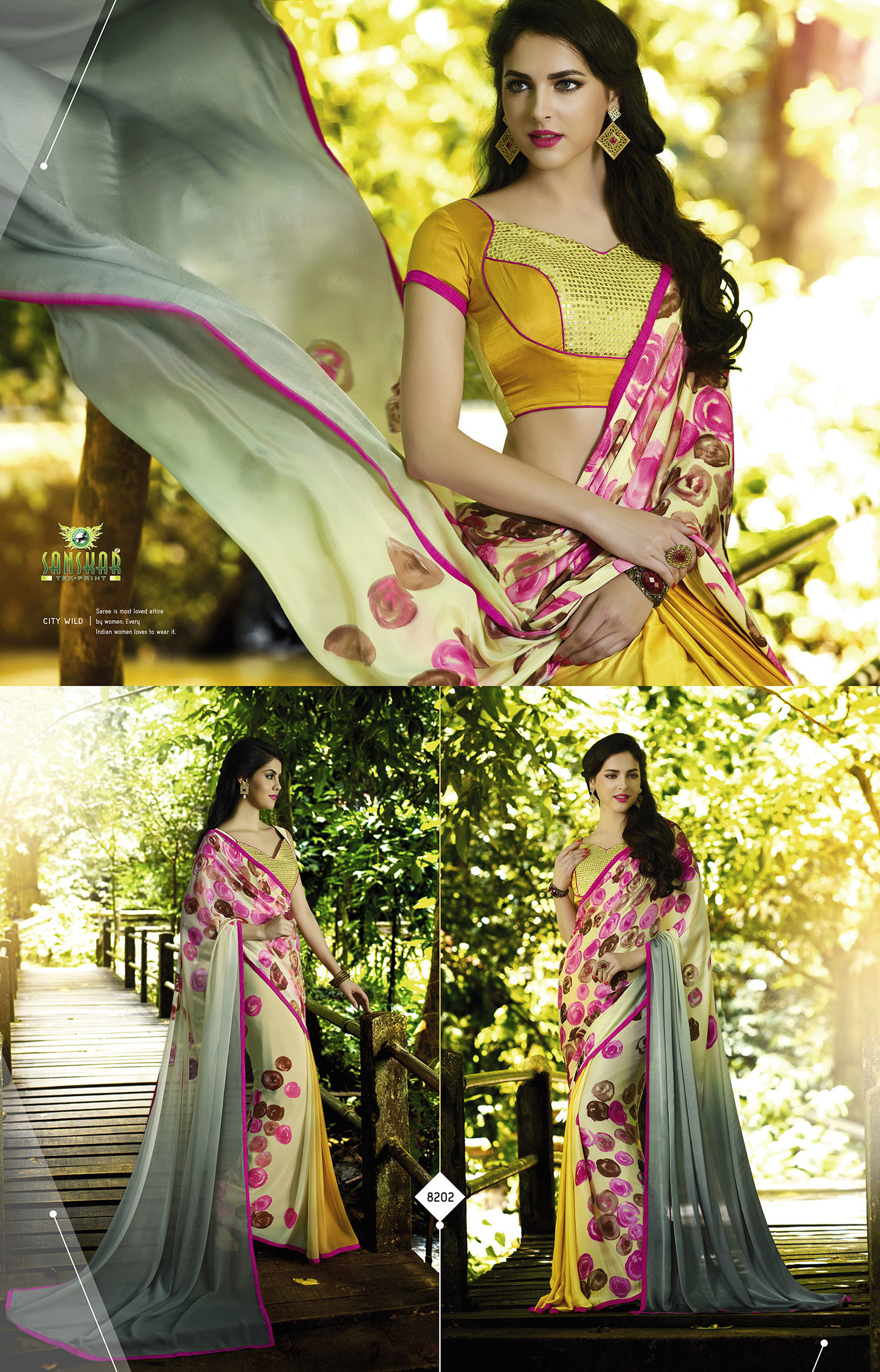 Green Gorgeous Hand Printed Saree