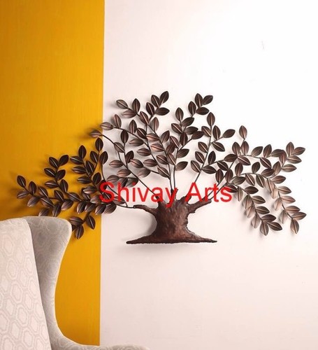 बर्ड वॉल डेकॉर वॉल हैंगिंग के साथ मेटल ट्री