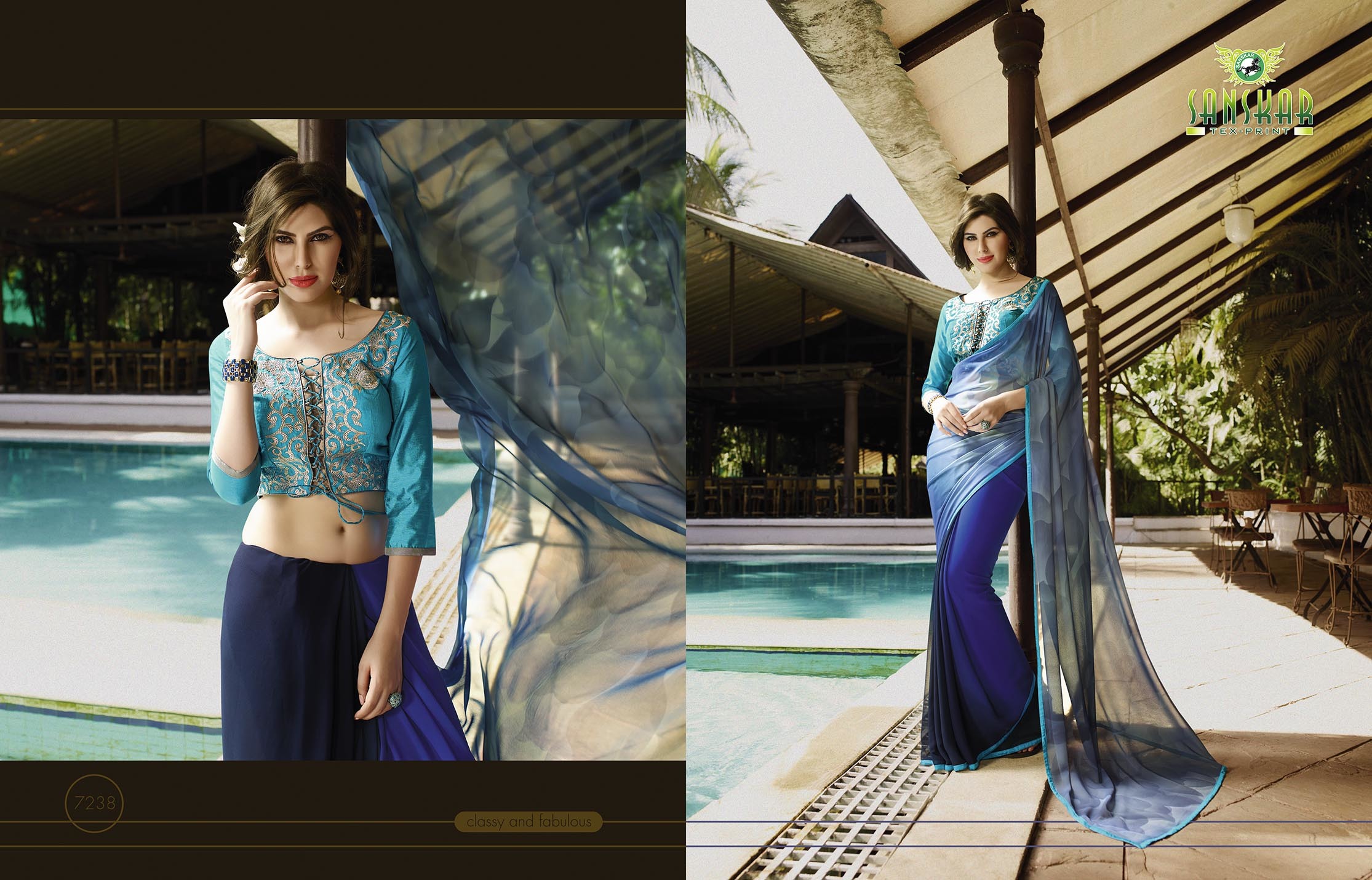 Multicolor Stunning Hand Printed Saree
