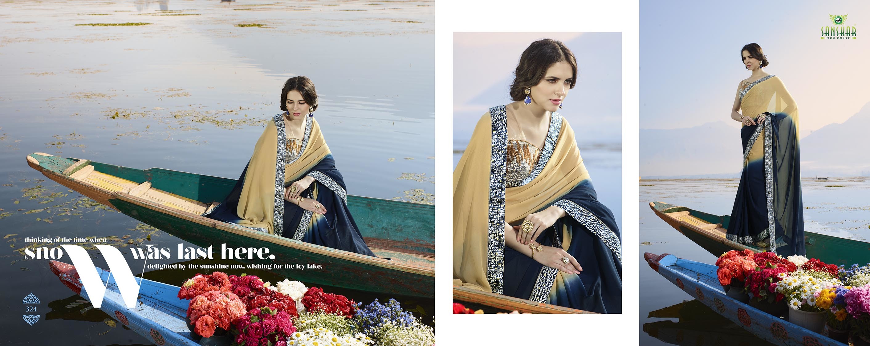 Pink Plain Georgette Saree