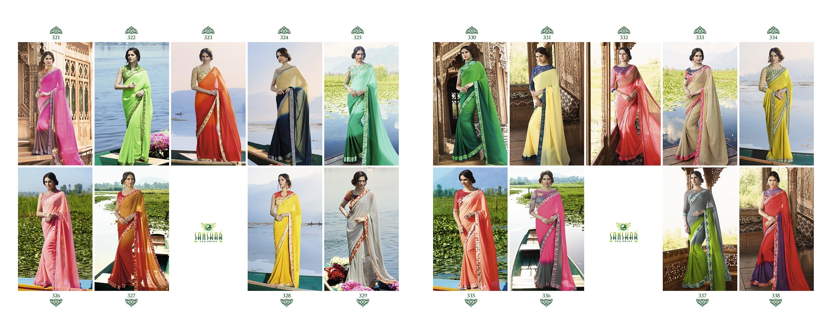 Pink Plain Georgette Saree