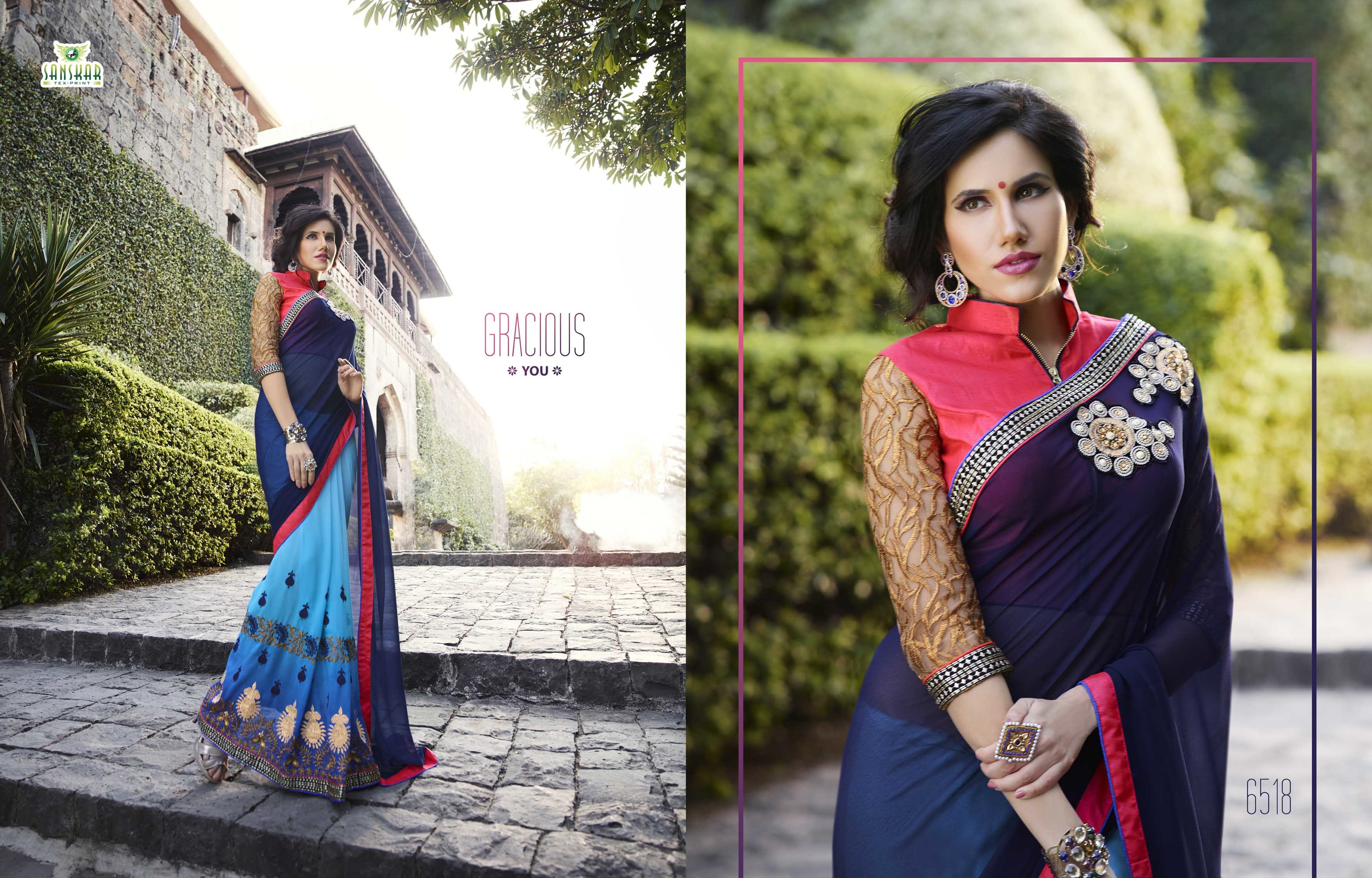 Designer Embroidered Saree
