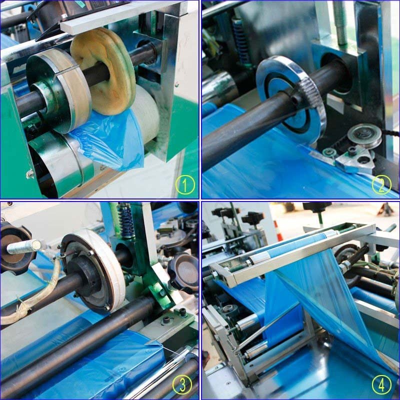Automatic Plastic Shoe Cover Machine - Color: White