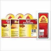 लाल पैकेजिंग लेबल