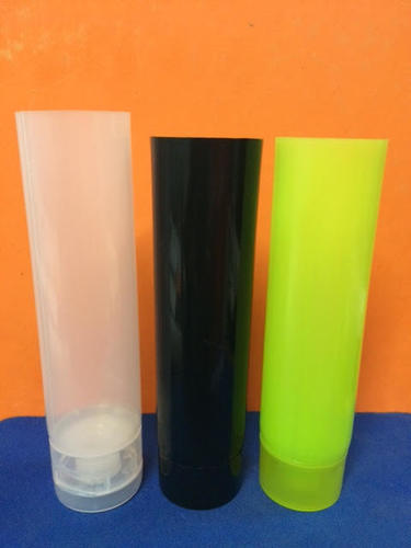 Mono Layer Tube - Plastic, 20-40 mm, Matte Black | Round Shape, Hot Stamping Surface Handling, Dropper Cap, Ideal for Cosmetics