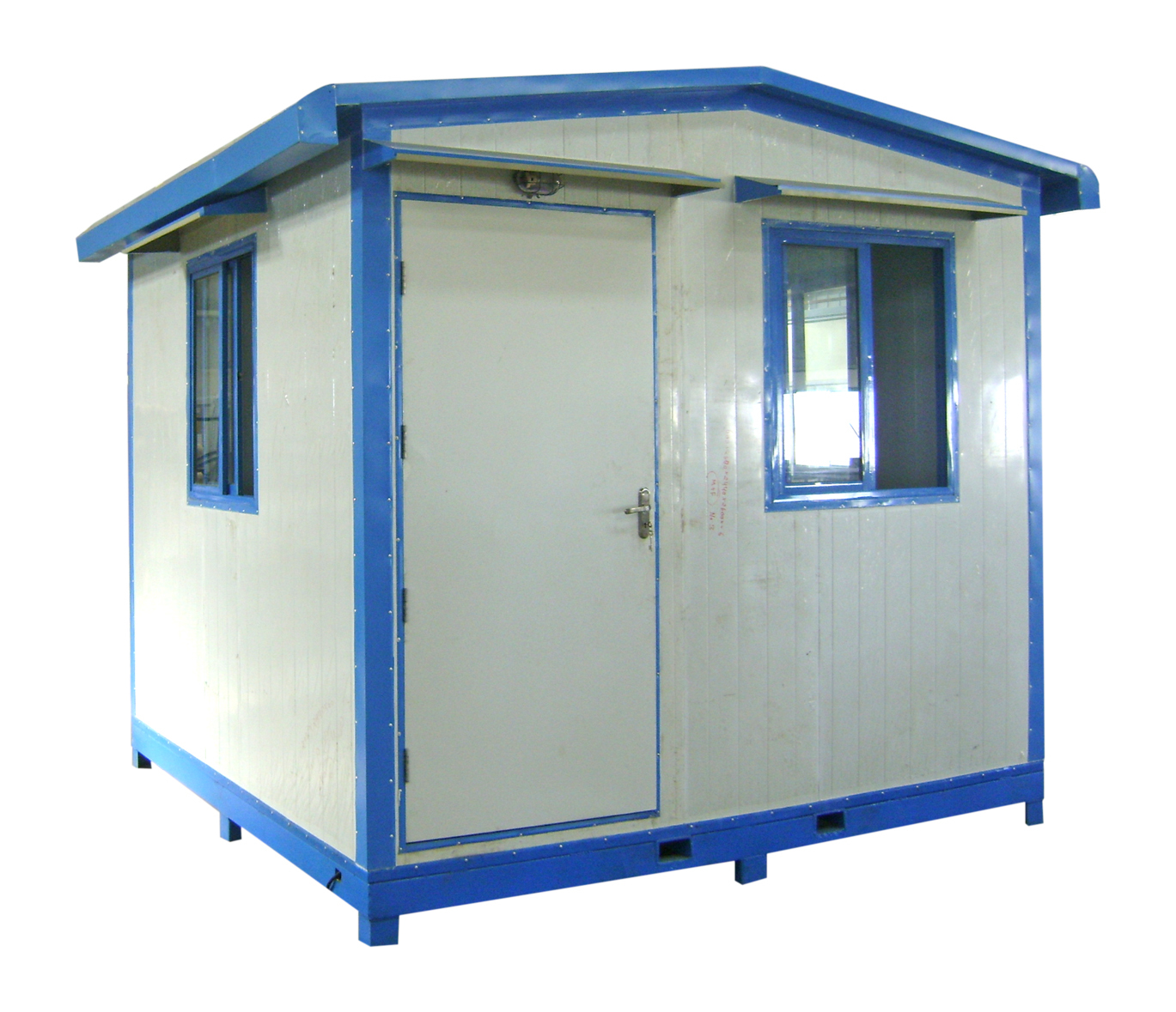 Security Cabins - Puf & Steel, 10' X 8' X 8', White | Durable Structure, Easy Assembly, Spacious Interior, Weatherproof Design, Sliding Door, Double Glazed Windows