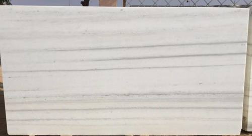 Albeta Marble - Makrana Slabs (15mm+) | White with Black Lining, Machine-Cut Surface, Stunning Natural Art Piece