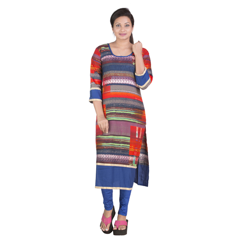 Rayon Printed Long Kurti