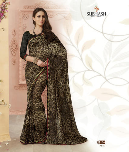 बॉलीवुड जॉर्जेट साड़ी